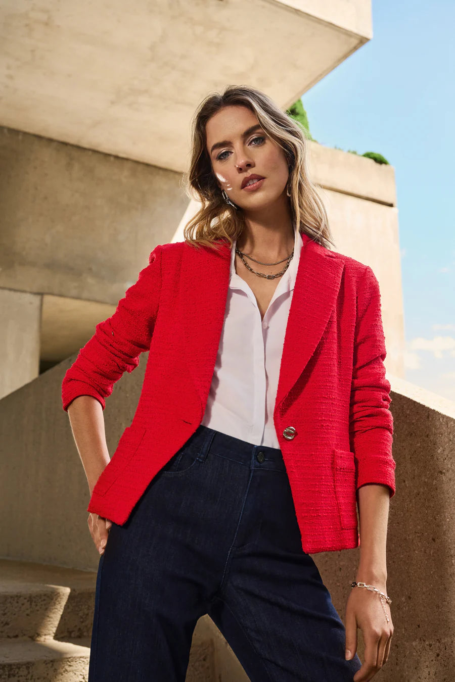 Textured Blazer