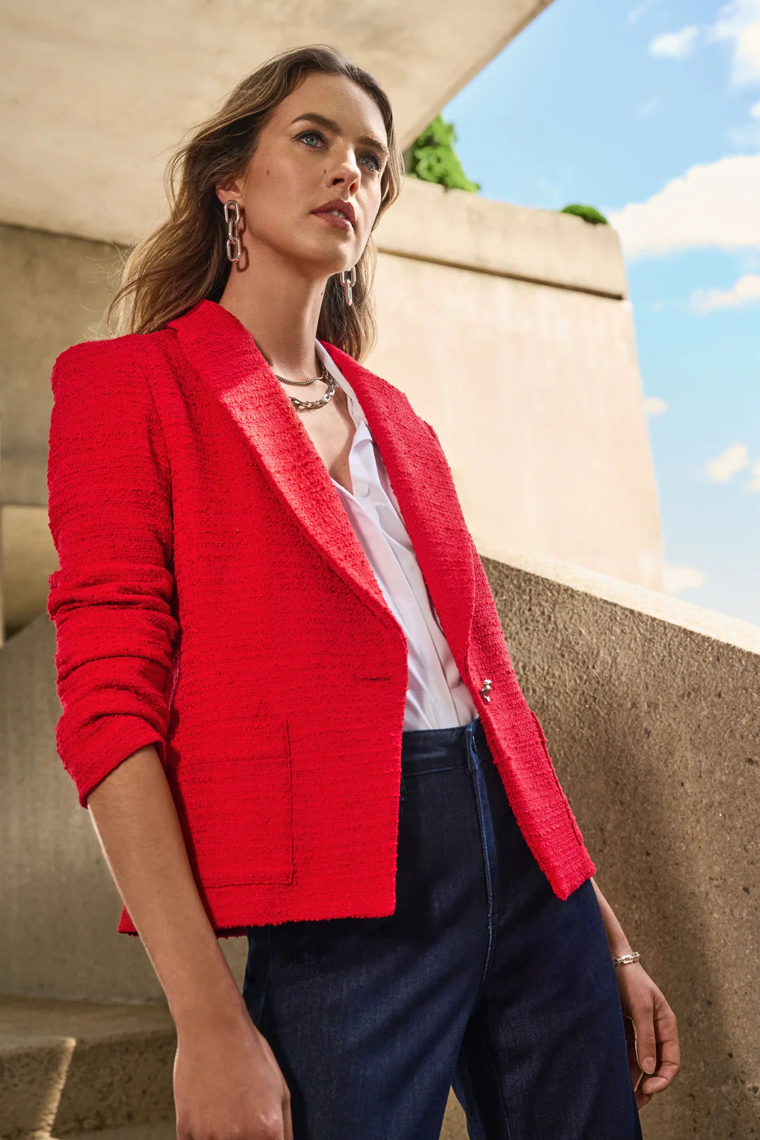 Textured Blazer