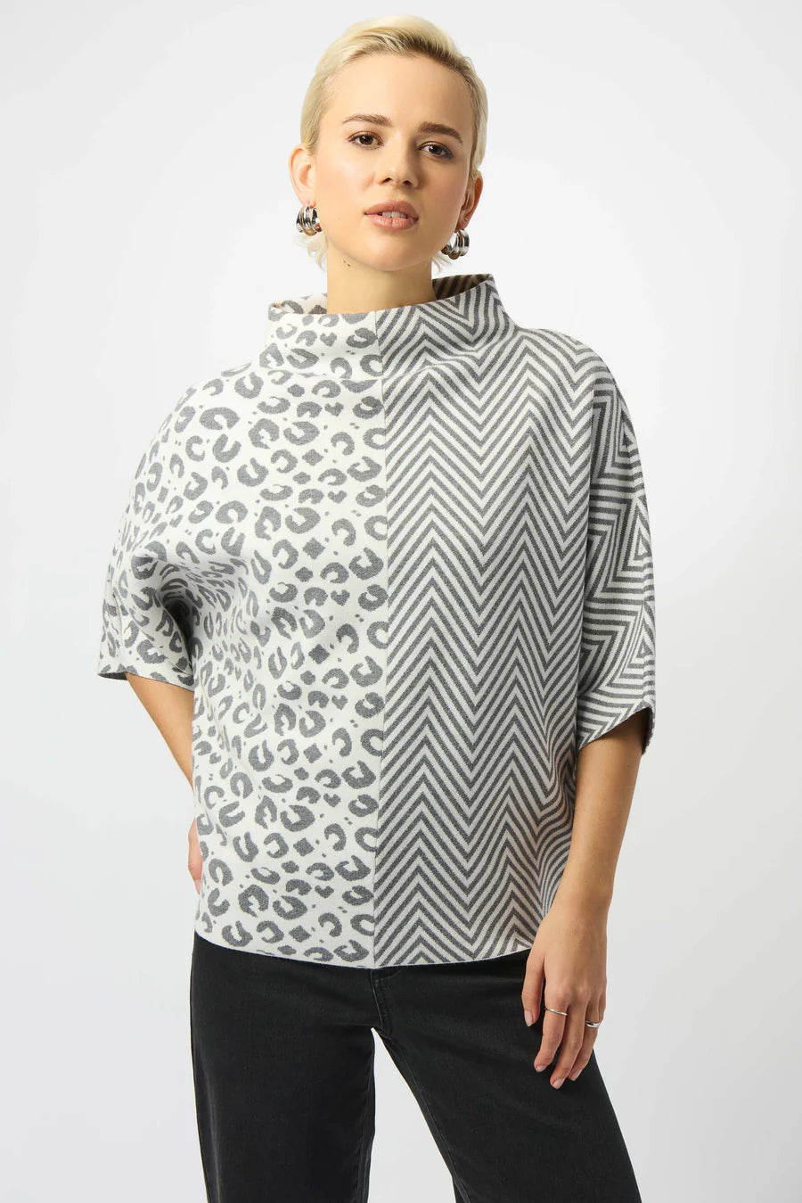 Mixed Print Sweater