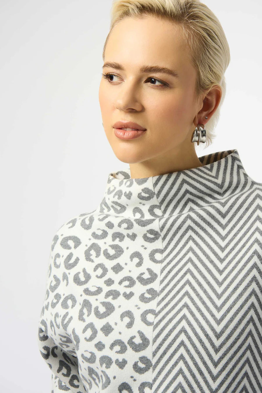 Mixed Print Sweater