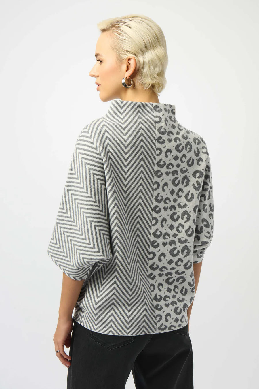 Mixed Print Sweater