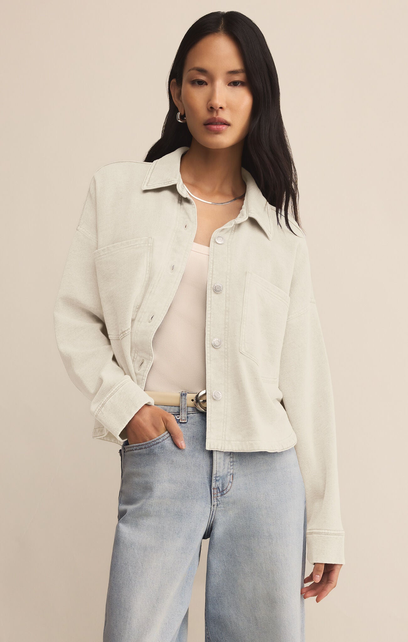 All Day Cropped Knit Jacket