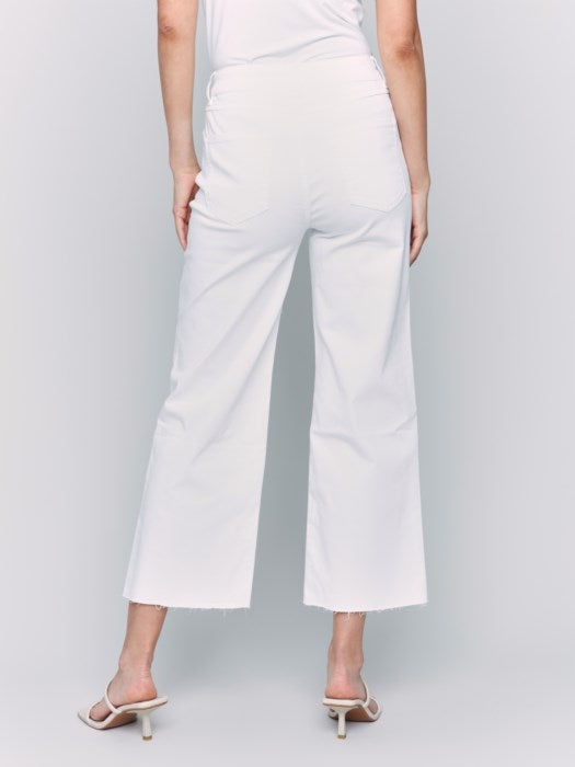 Wide Leg Twill Pants