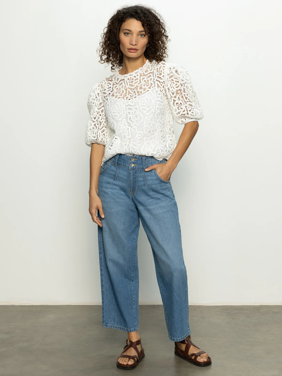 Cherished Lace Tee White
