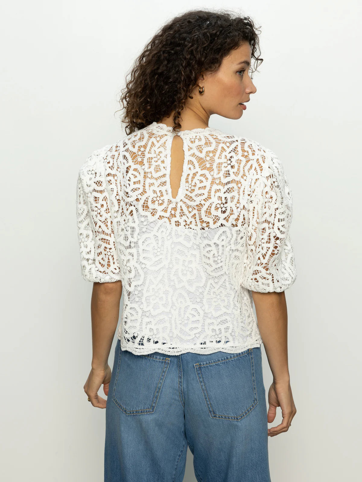 Cherished Lace Tee White