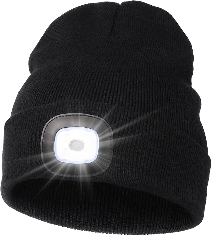 DM Night Scope Rechargeable LED Beanie (3 colors 🔴⚫🔵)