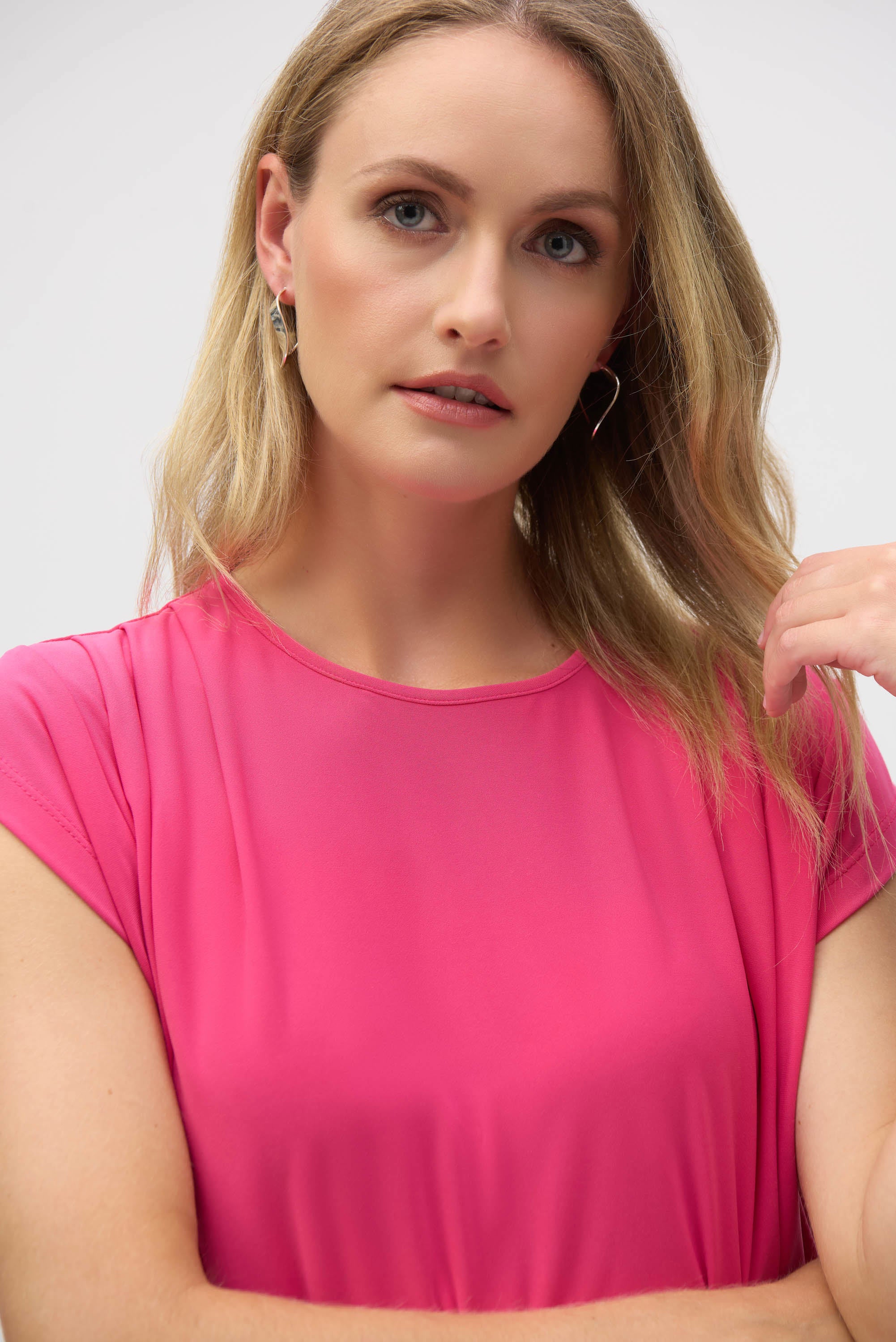 Silky Knit Short Sleeve Top