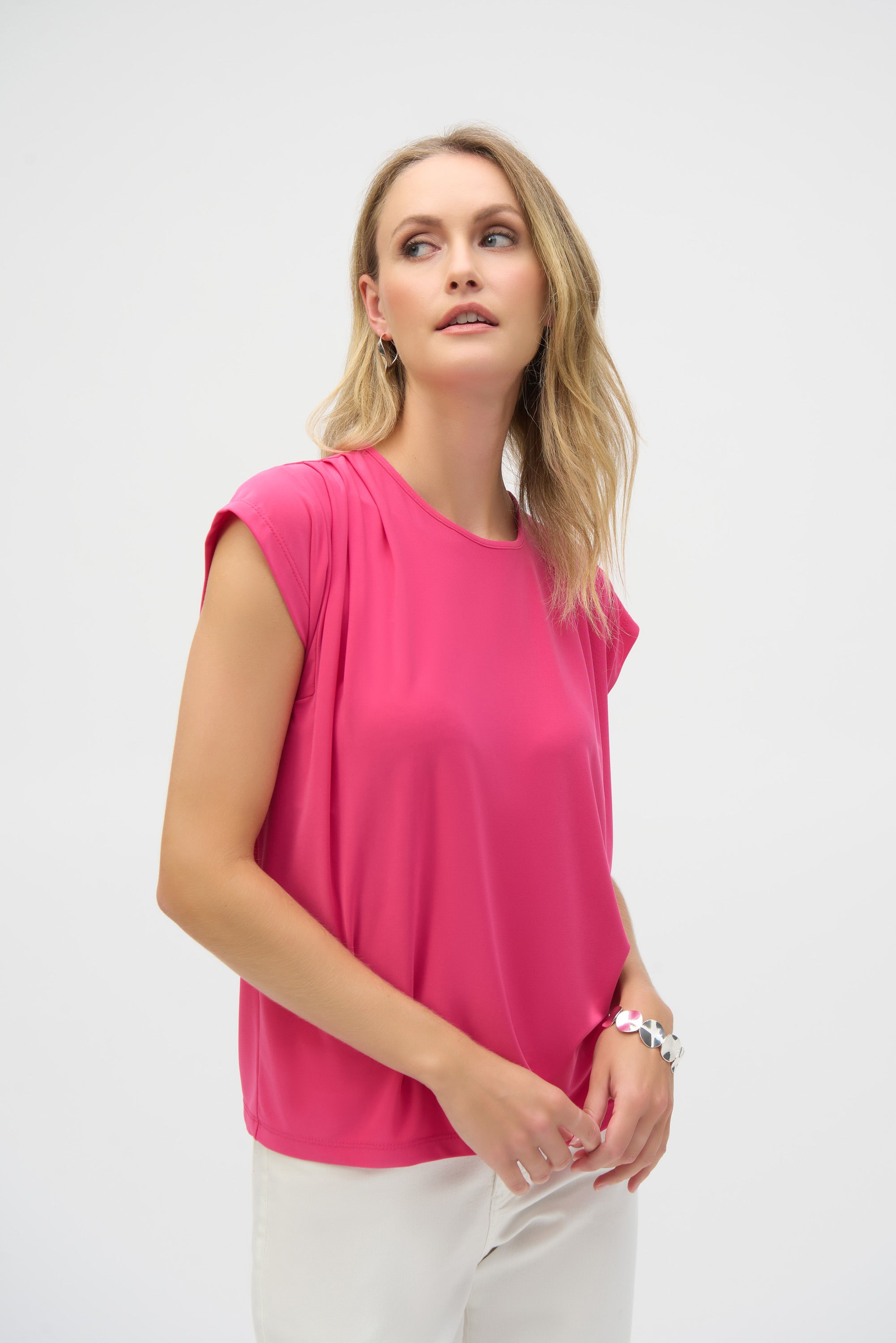 Silky Knit Short Sleeve Top