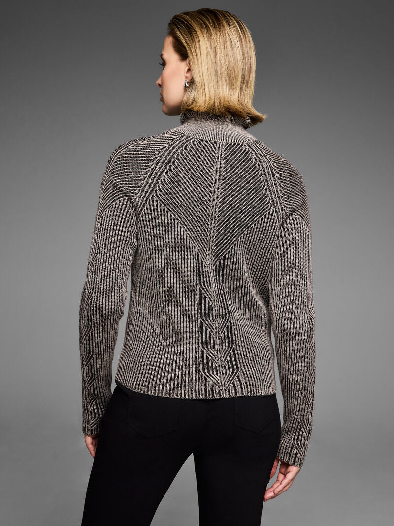 Zip Cashmere Blend Cardigan