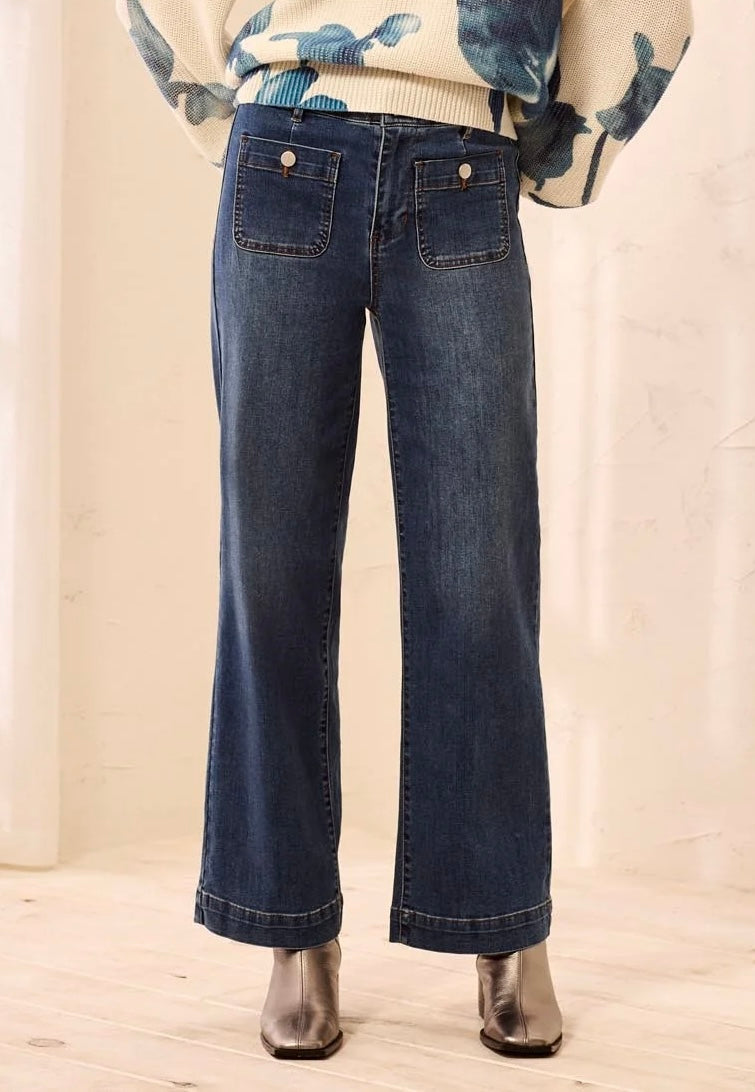Tribal Women's Sophia Curvy Super Straight Ankle Denim Jeans