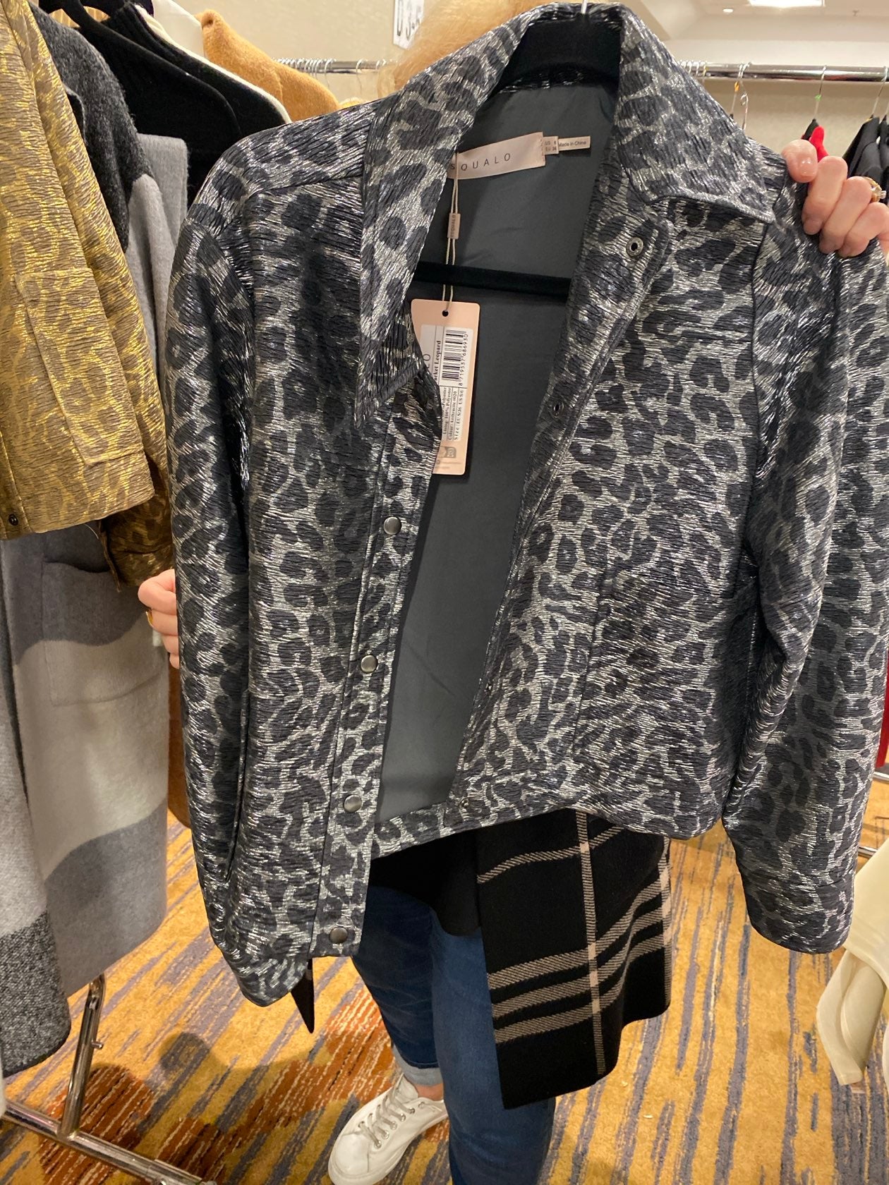 ESQ Blk leopard