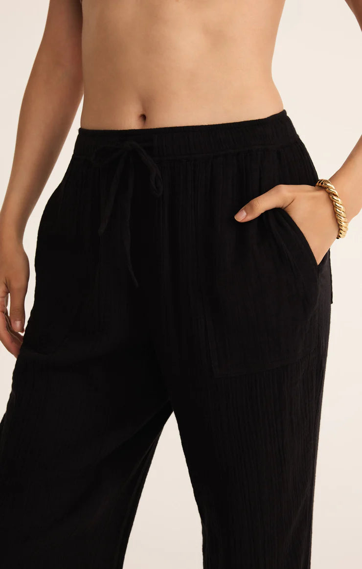 Plaza Airy Gauze Ankle Pant