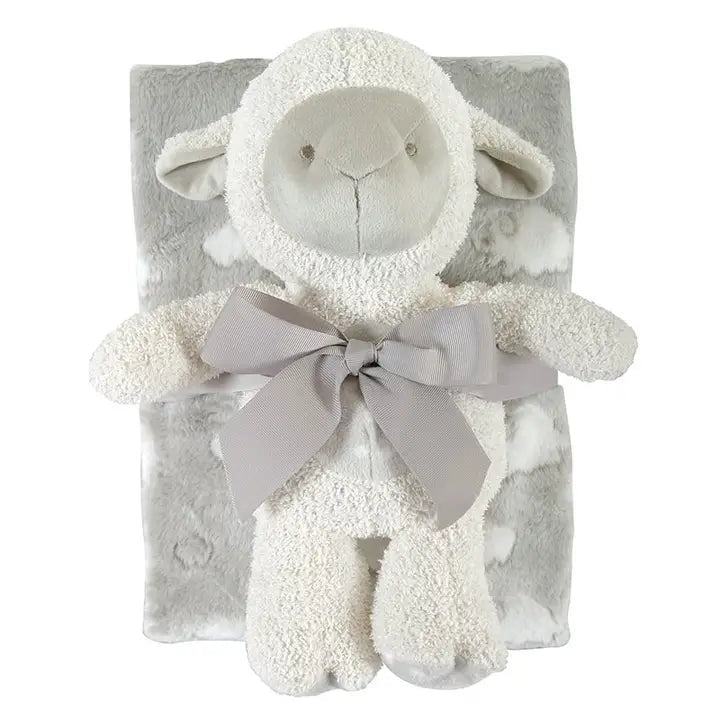 Blanket Toy Set - Gray Lamb - OLIVIA'S