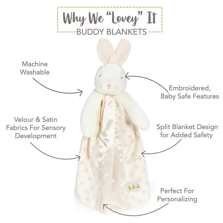 Blossom Bunny Dot Blanket - OLIVIA'S
