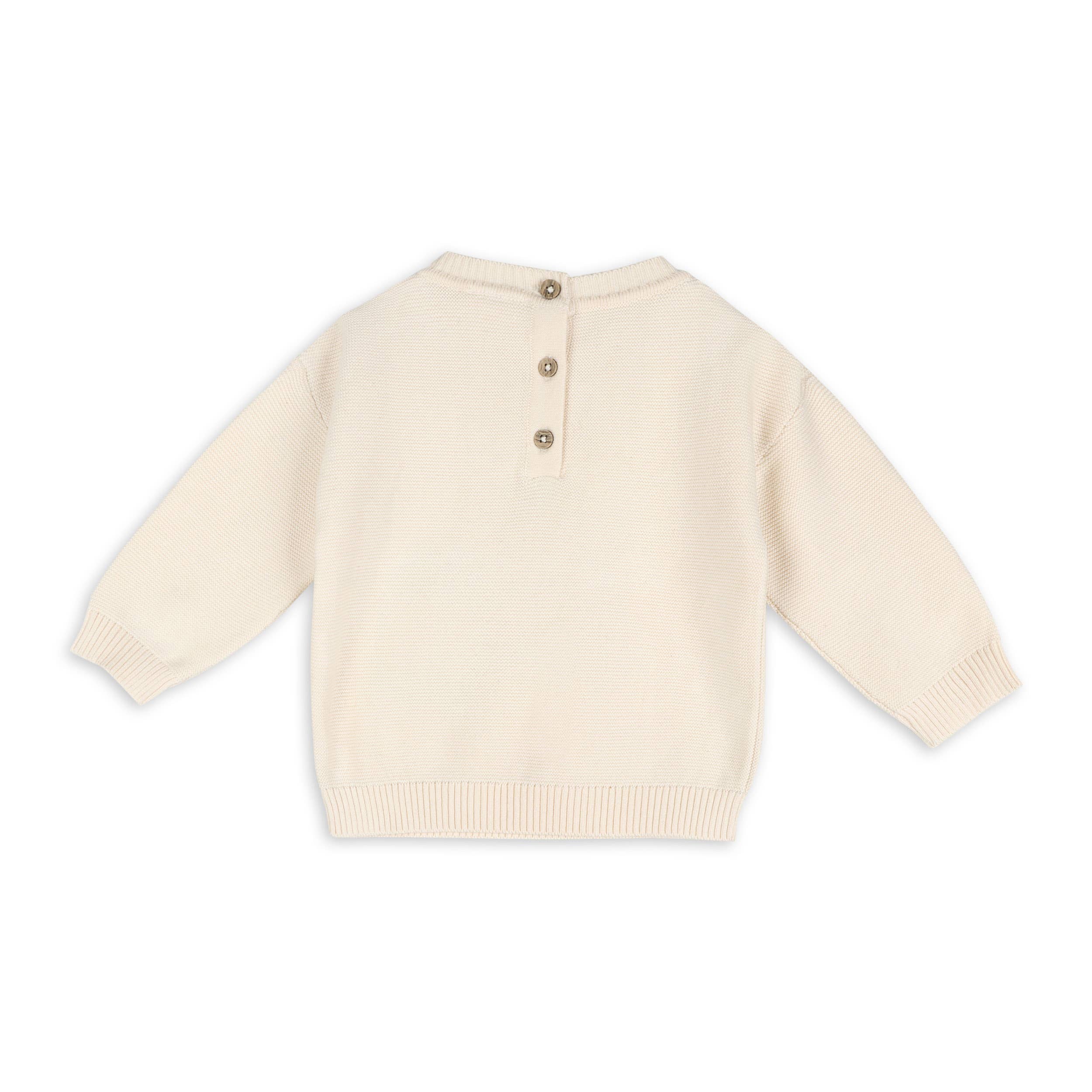 Beige cardigan on a white background