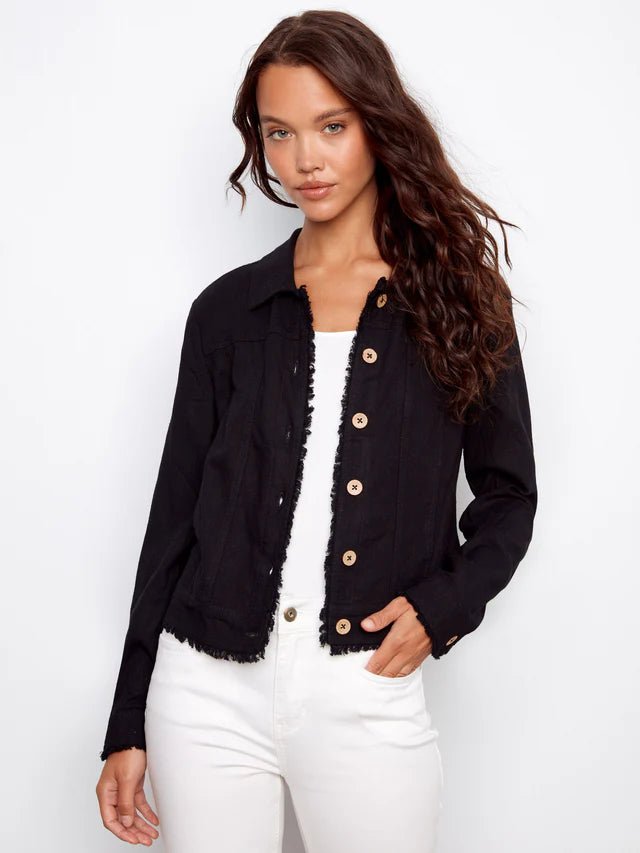 Charlie B Linen Jacket - OLIVIA'S