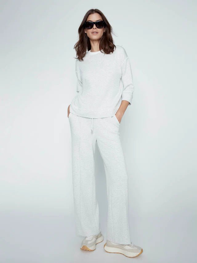 Charlie B Soft Scuba Wide Leg Jogger - OLIVIA'S