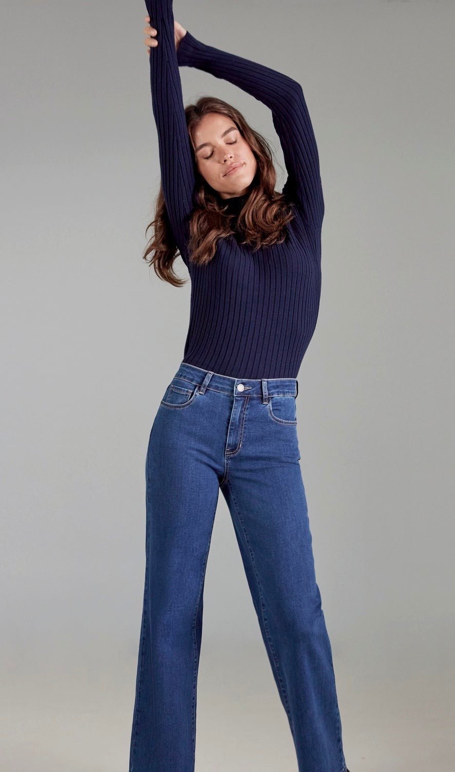 CHARLIE B WOMEN'S MOCK NECK RIBBED KNIT SWEATER - OLIVIA'S