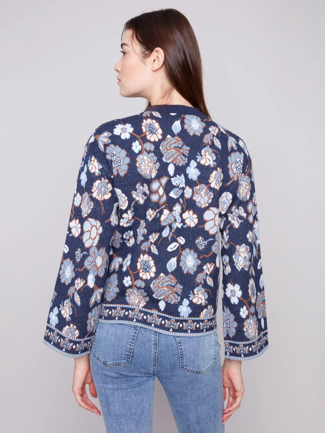 Floral Jacquard Sweater