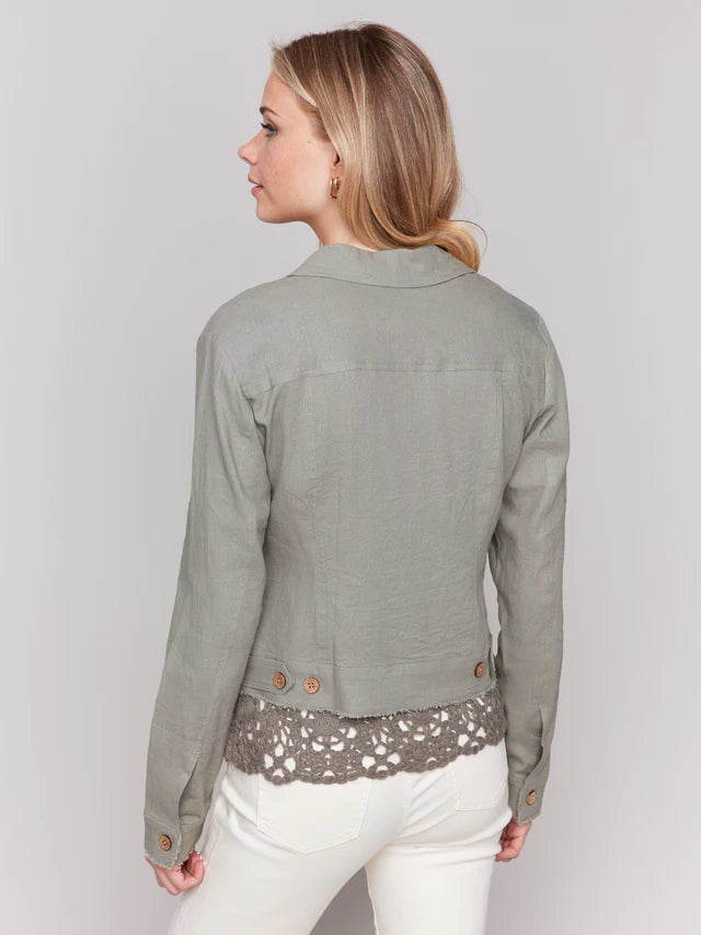 Charlie B Linen Blend Jacket
