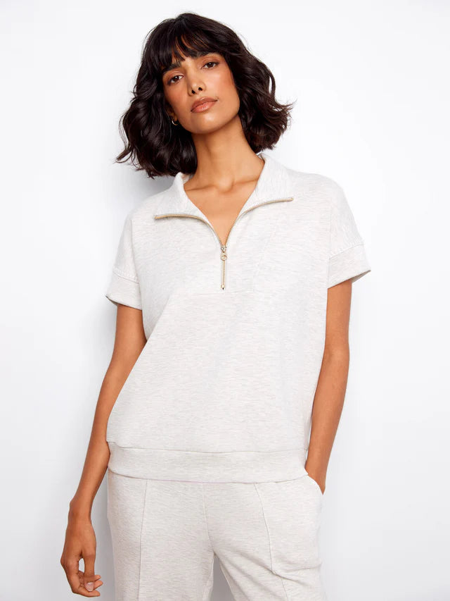 Soft Scuba Half-Zip Top