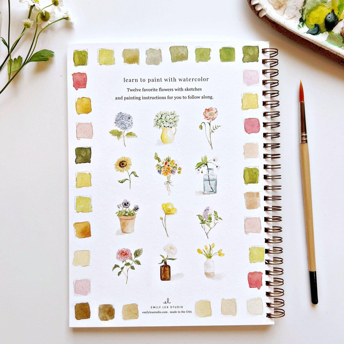 Flowers Watercolor Workbook - OLIVIA'S