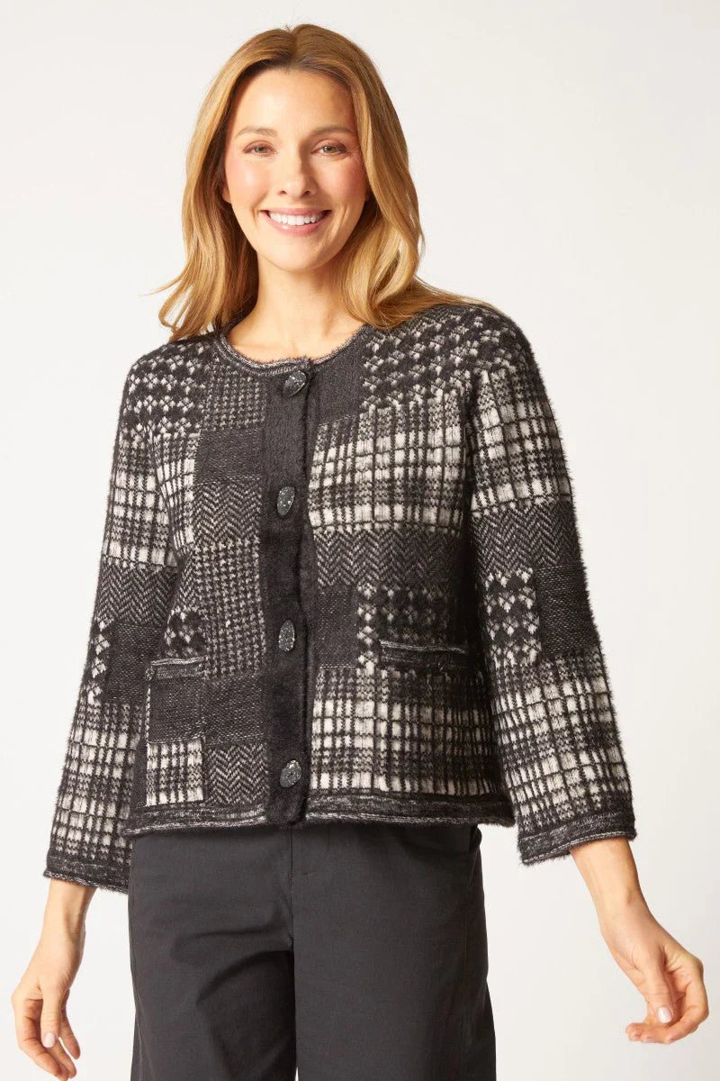 Habitat Plaid Patchwork Cardigan - OLIVIA'S