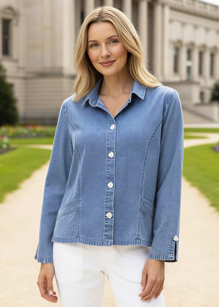 Habitat Stretch Denim Cafe Shirt - OLIVIA'S