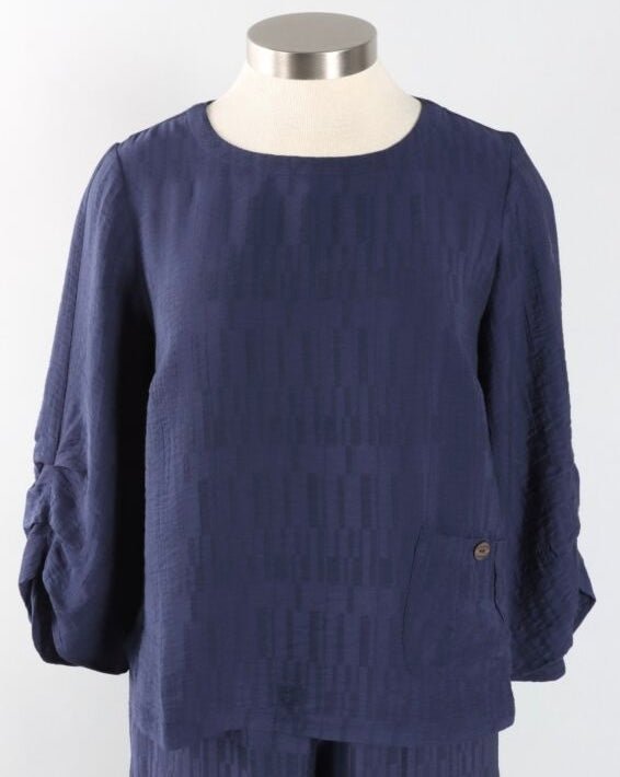 Habitat Women’s Rayon Jacquard Pleat Pullover - OLIVIA'S