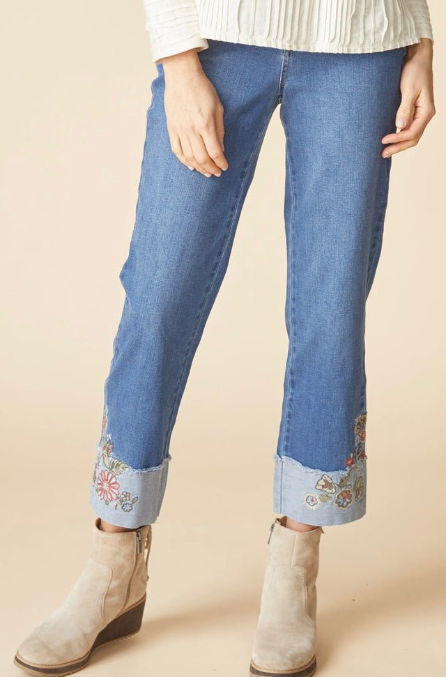 Habitat Women's Wildflower Cuff Ankle Jean - OLIVIA'S
