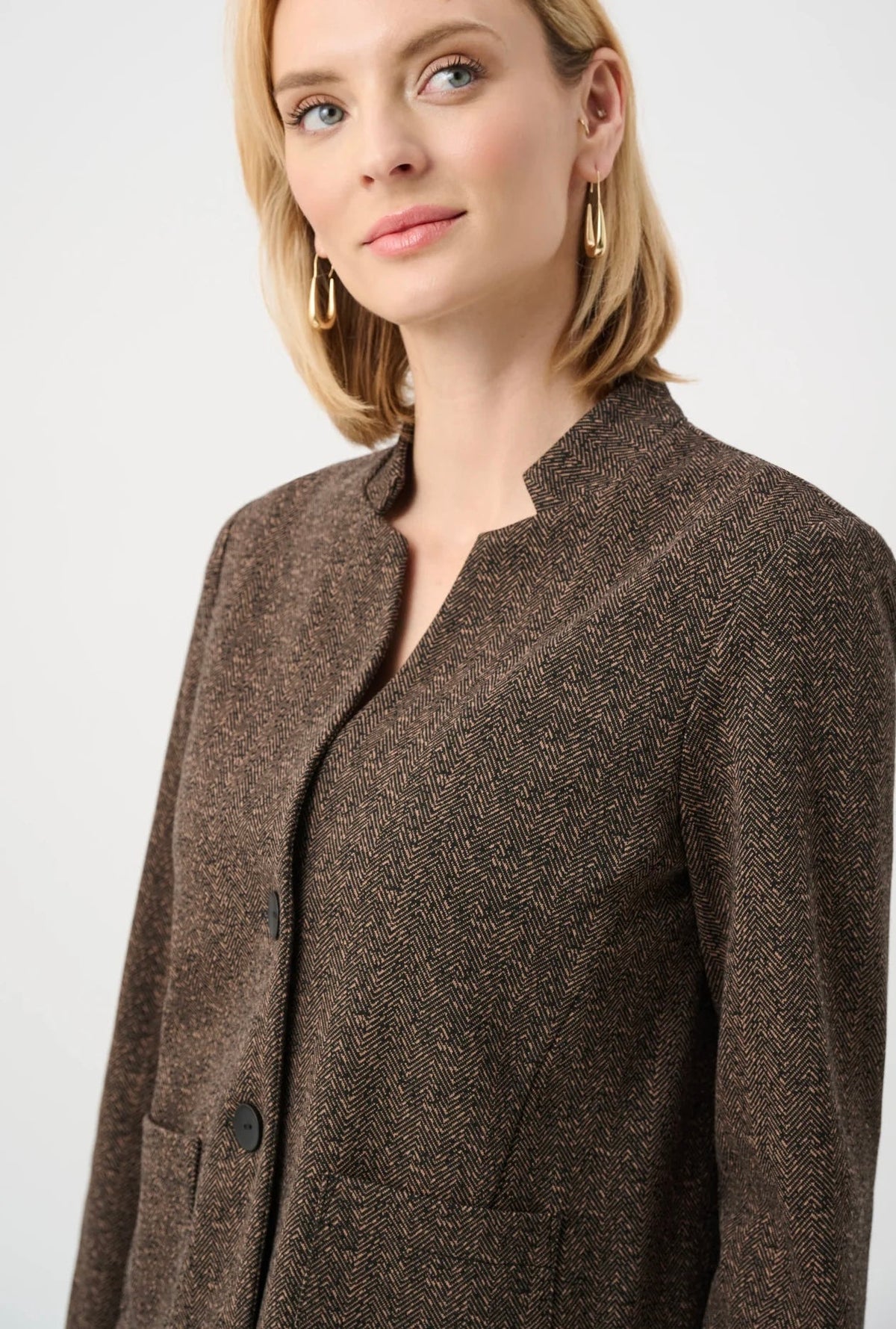Joseph Ribkoff Herringbone Blazer - OLIVIA'S