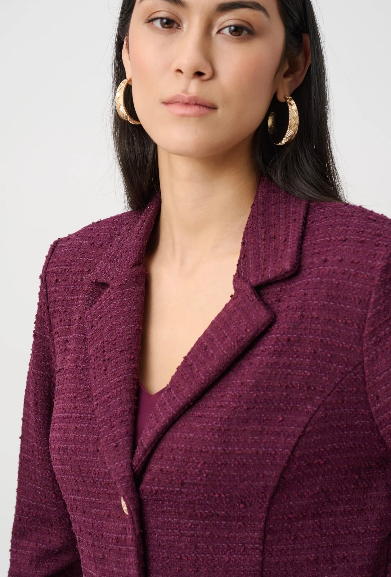 Joseph Ribkoff Women’s Boucle Notched Blazer - OLIVIA'S