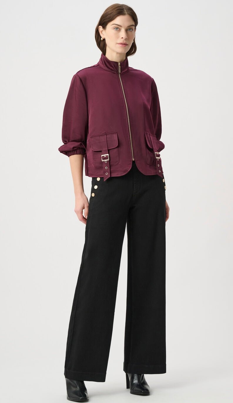 Joseph Ribkoff Women's High-waisted Wide-leg Trousers Style - OLIVIA'S