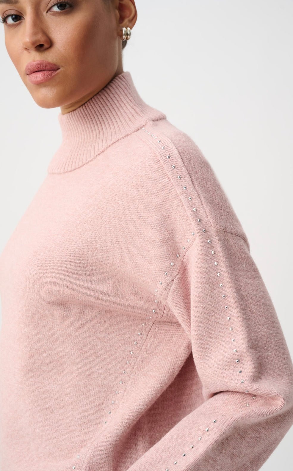 Joseph Ribkoff Women's Jewel Embellished Turtleneck Pullover Style - OLIVIA'S