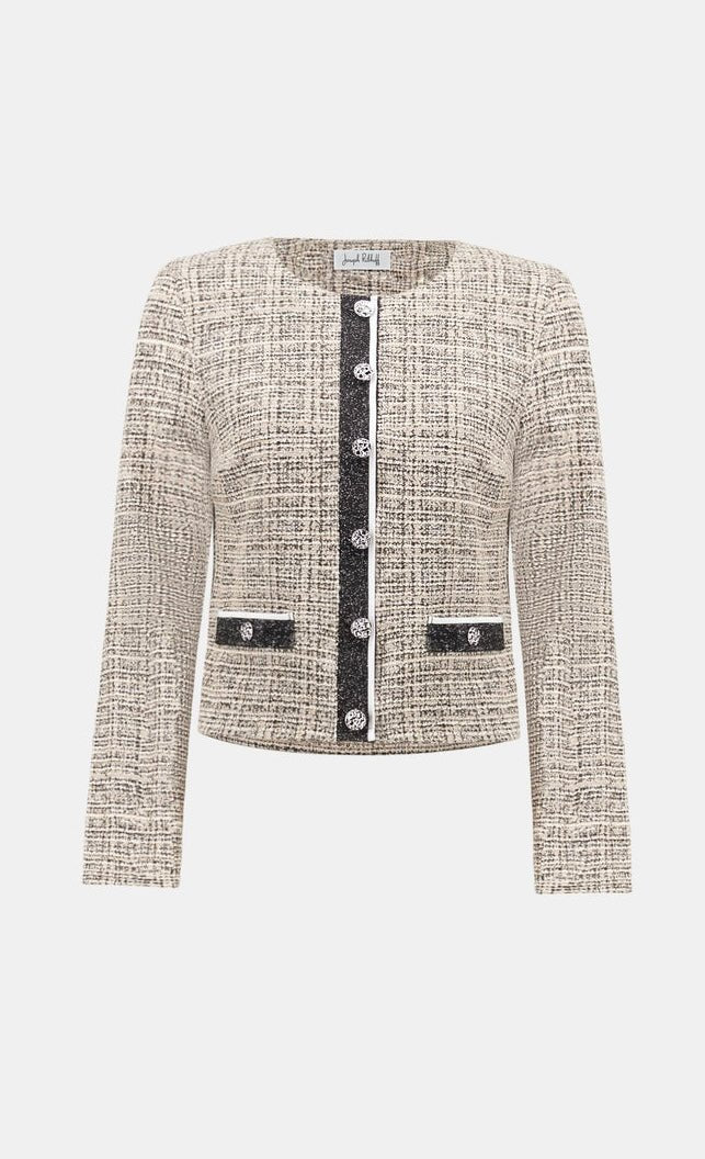 Joseph Ribkoff Women's Plaid Boucle Jacket - OLIVIA'S