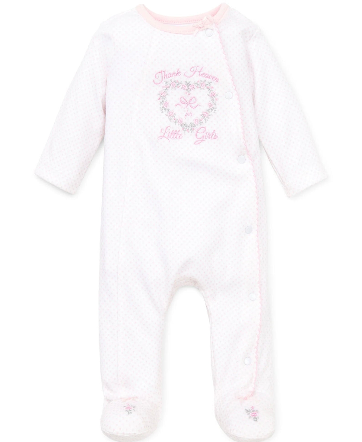 Little Me Thank Heaven For Little Girls Footie - OLIVIA'S