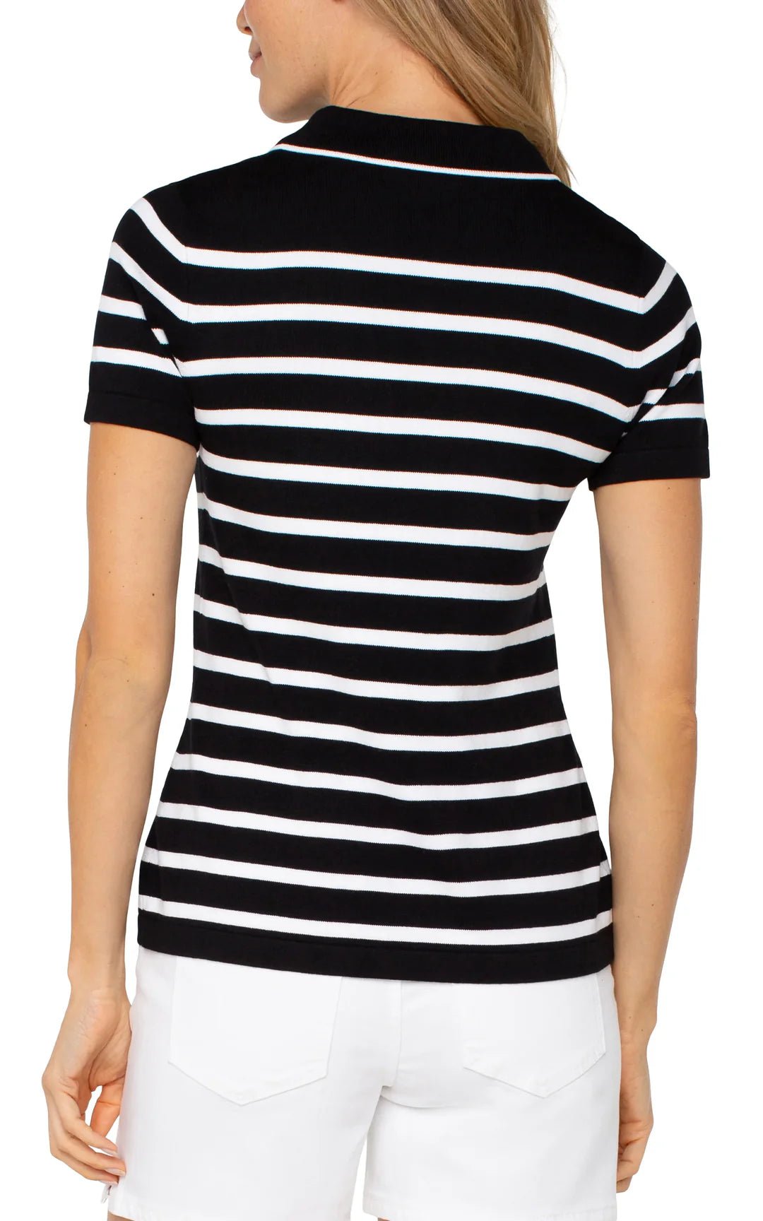 Liverpool Short Sleeve Collared Sweater - OLIVIA'S