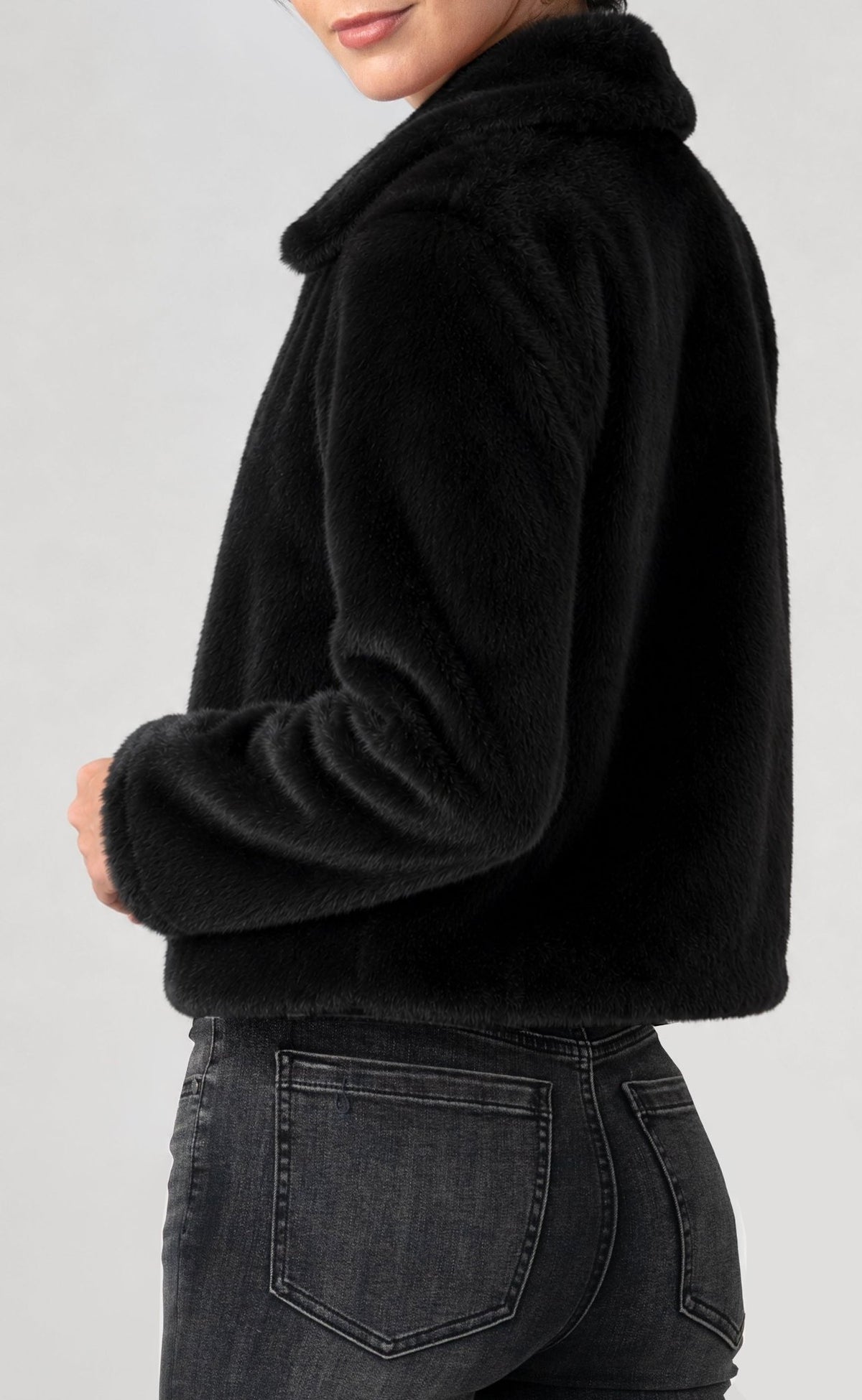 Liverpool Women's Collared Faux Fur Jacket - OLIVIA'S