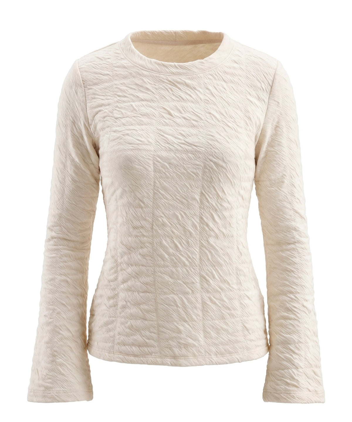 Liverpool Women's Long Flare Sleeve Crew Neck Knit Top - OLIVIA'S