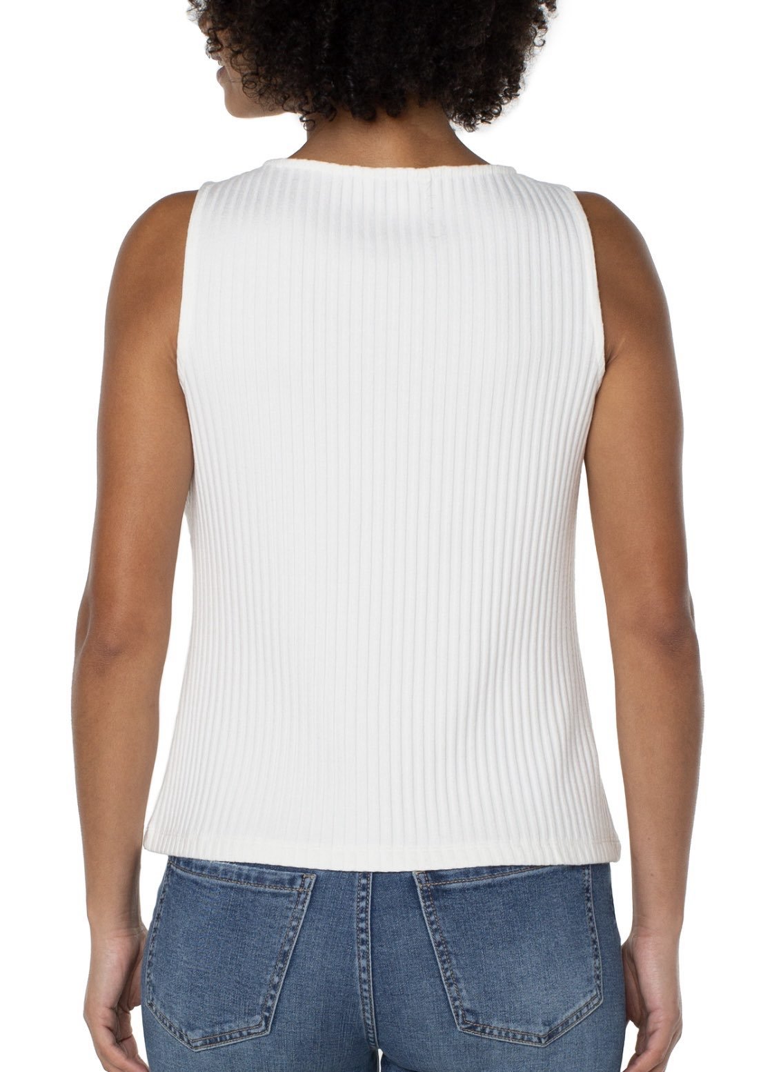 Liverpool Women's Sleeveless High Boatneck Knit Top - OLIVIA'S
