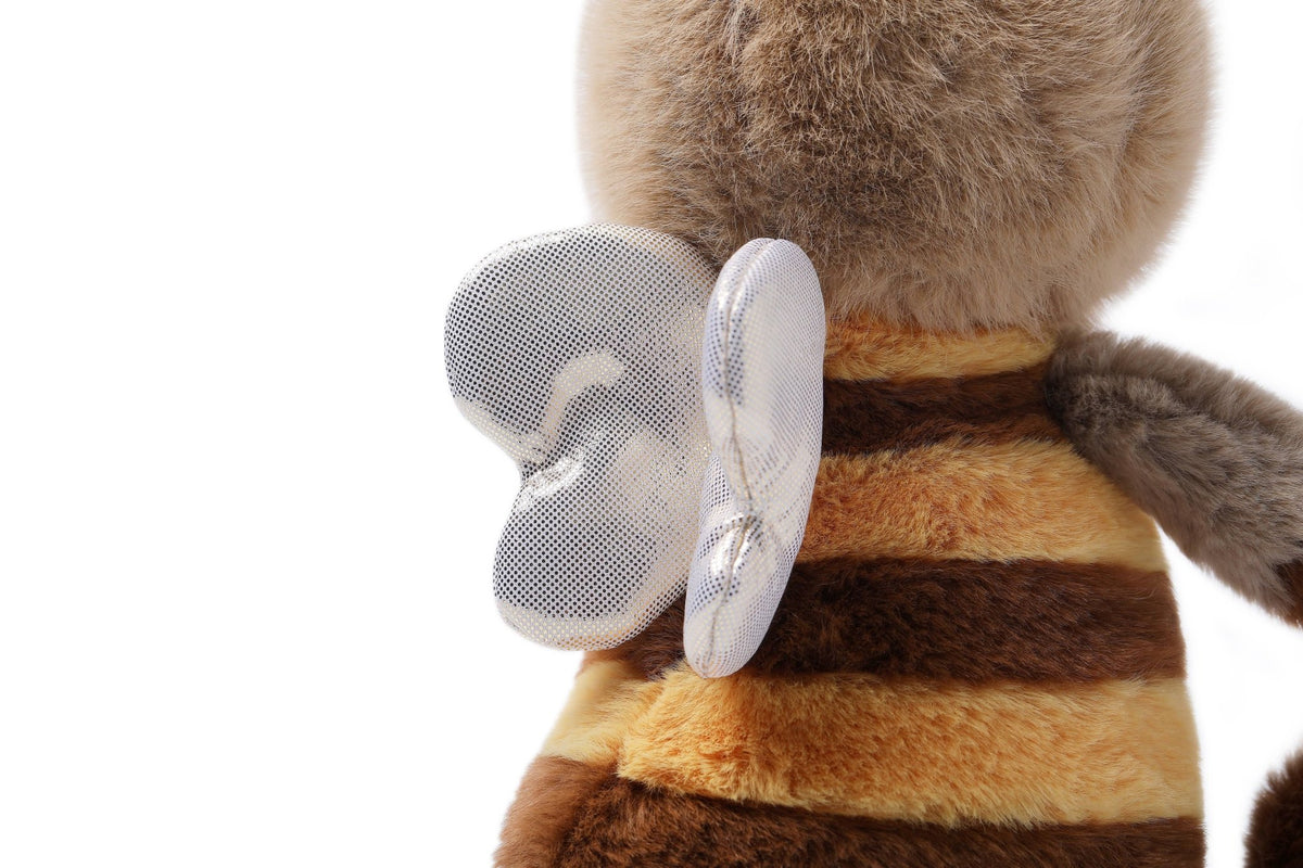 McHugs Brownie Bee Weighted Plush Animal 7" - OLIVIA'S