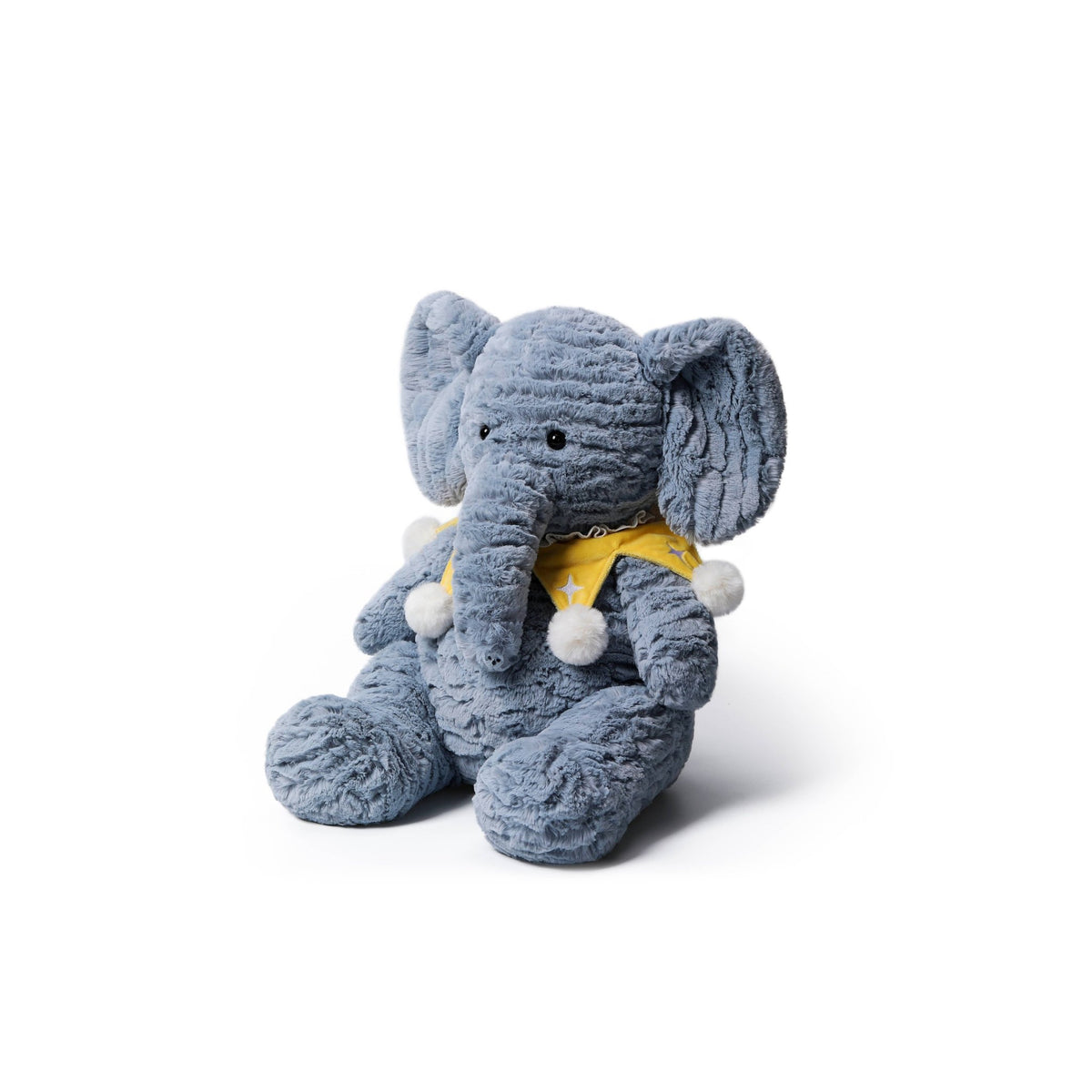 McHugs Starry Denim Elephant Weighted Plush Animal 7" - OLIVIA'S
