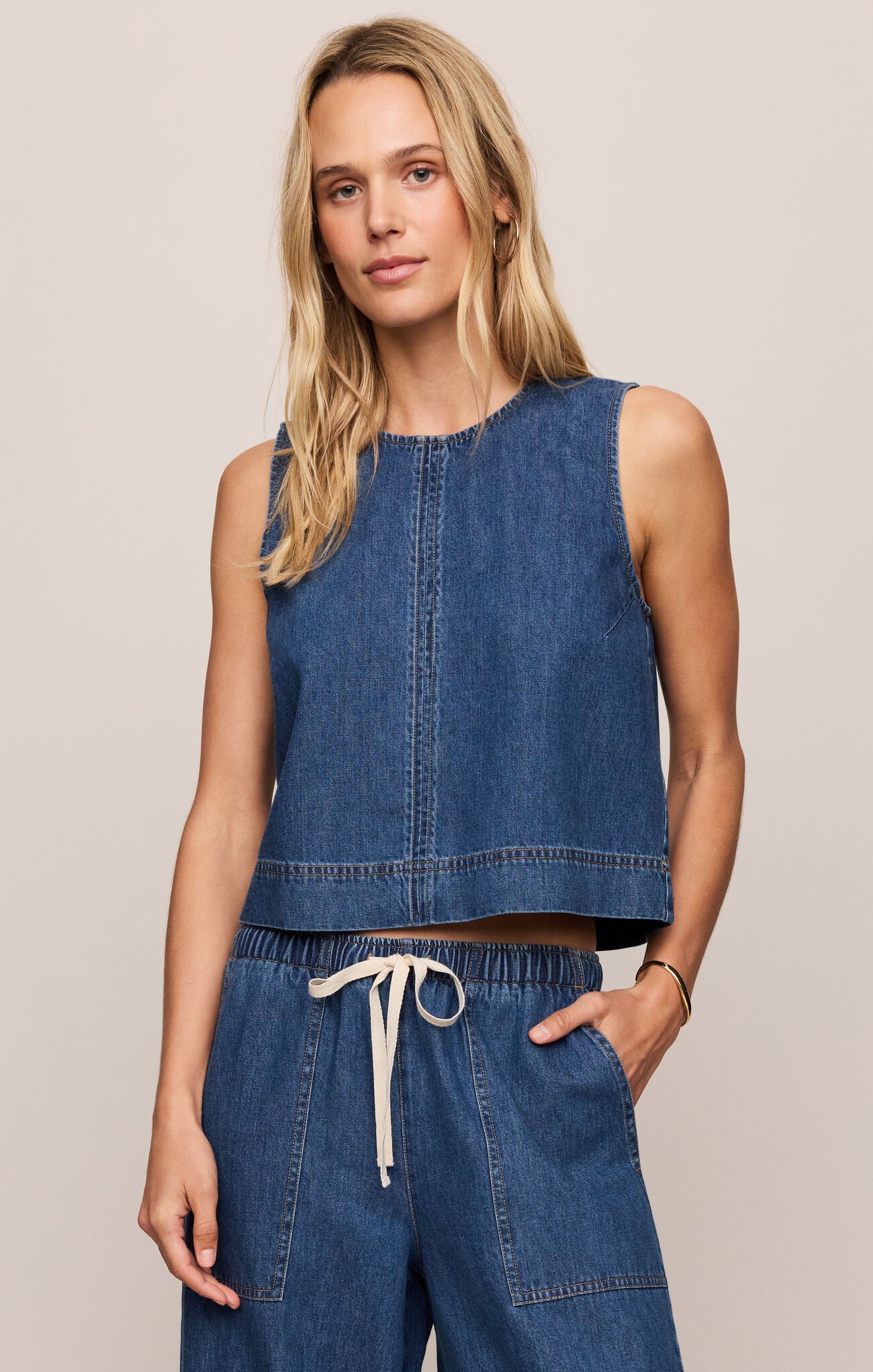 Sun Seeker Denim Tank