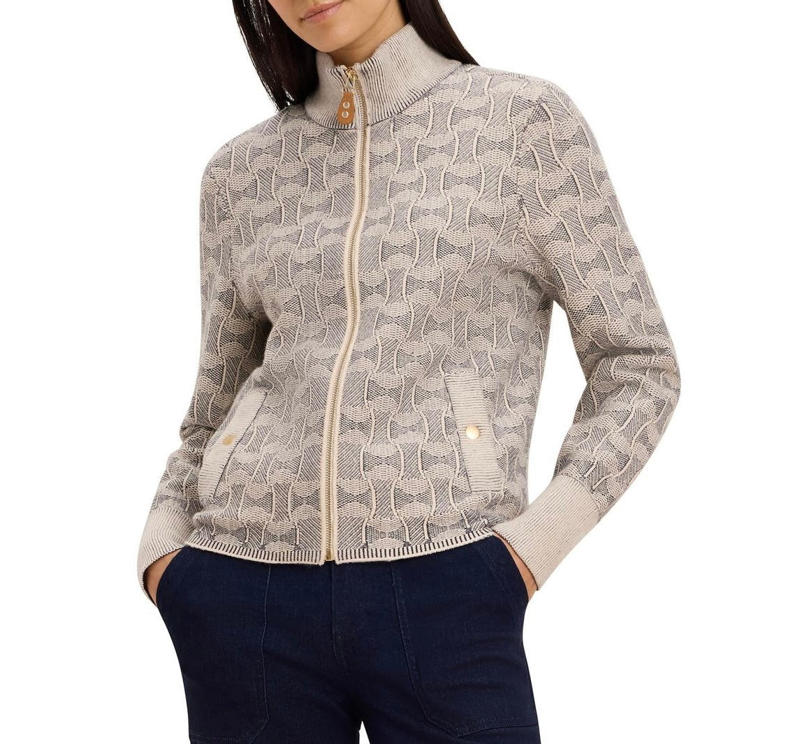 Nic and Zoe Women's Dapper Swirl Knit Jacket - OLIVIA'S