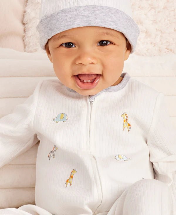 Safari Baby Footie & Hat - OLIVIA'S