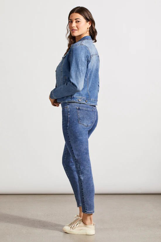 Tribal Classic Comfort Stretch Denim Jacket - OLIVIA'S
