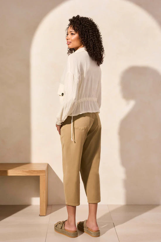 Cotton Gauze Button-Up Jacket