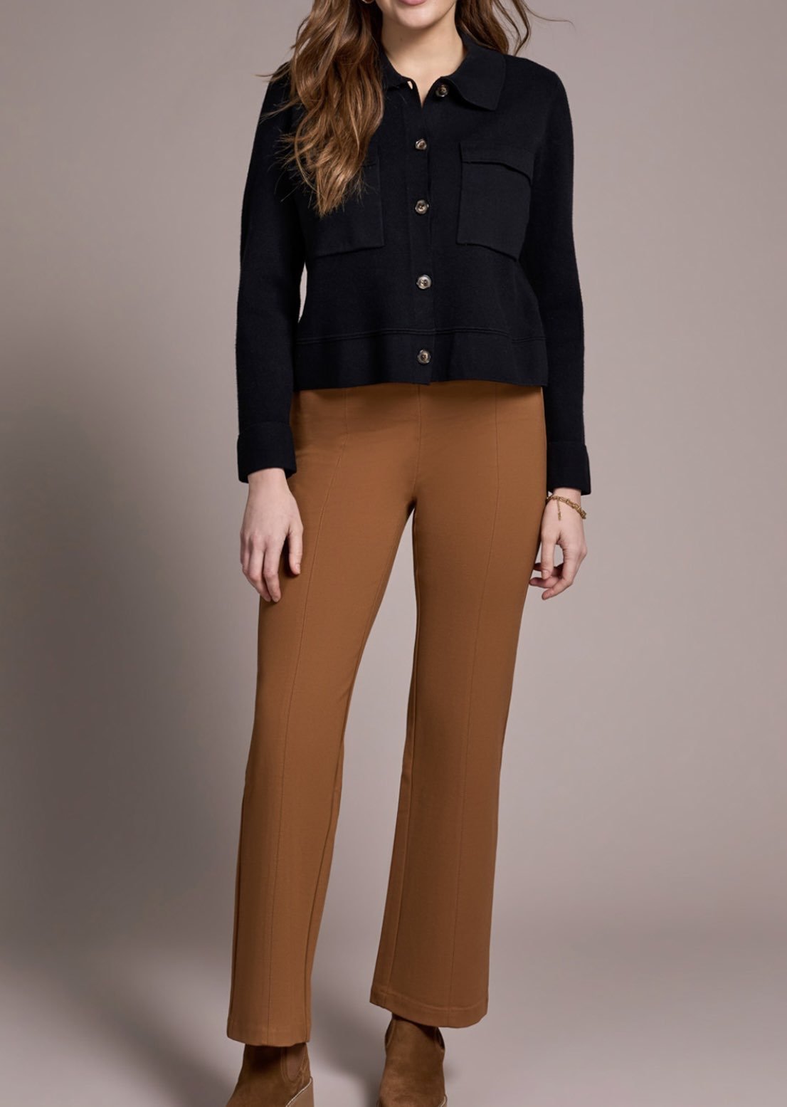 Tribal Double Knit Sweater Cardigan - OLIVIA'S