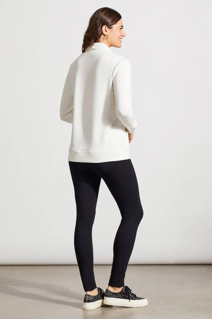 Funnel Neck Top With Pockets