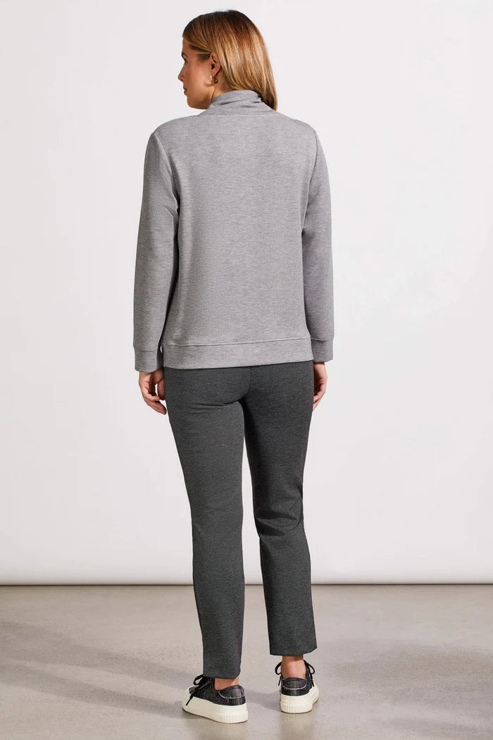 Funnel Neck Top With Pockets